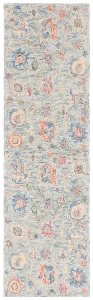 Safavieh Metro 225 Hand Tufted Vintage Rug Blue / Ivory 8' x 10'