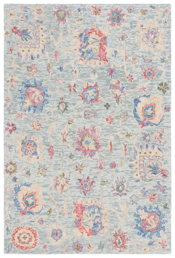 Safavieh Metro 225 Hand Tufted Vintage Rug Blue / Ivory 8' x 10'