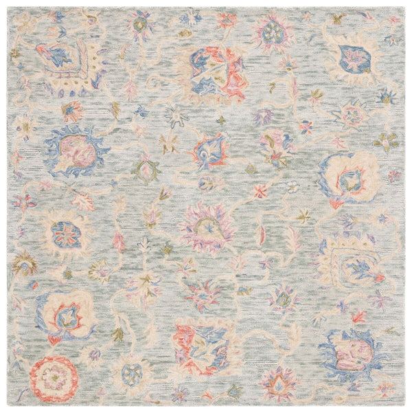 Safavieh Metro 225 Hand Tufted Vintage Rug Blue / Ivory 8' x 10'
