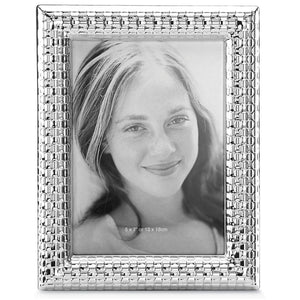 Lenox Reed and Barton Watchband Silver 5" x 7" Photo Frame Metallic, SLVR PLATE METAL 866460