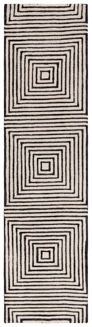 Safavieh Metro 454 Hand Tufted Contemporary Rug Black / Beige MET454Z-9