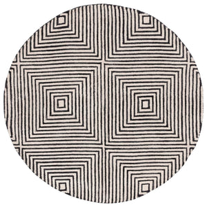 Safavieh Metro 454 Hand Tufted Contemporary Rug Black / Beige MET454Z-9