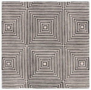 Safavieh Metro 454 Hand Tufted Contemporary Rug Black / Beige MET454Z-9