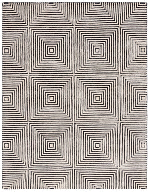 Safavieh Metro 454 Hand Tufted Contemporary Rug Black / Beige MET454Z-9