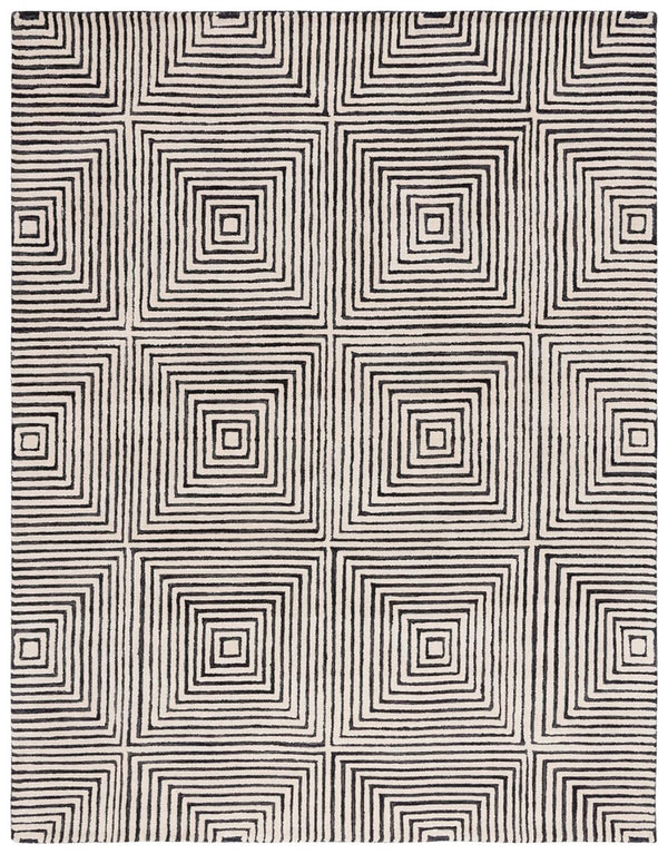 Safavieh Metro 454 Hand Tufted Contemporary Rug Black / Beige MET454Z-9