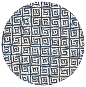 Safavieh Metro 455 Hand Tufted Contemporary Rug Navy / Ivory MET455N-9