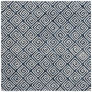 Safavieh Metro 455 Hand Tufted Contemporary Rug Navy / Ivory MET455N-9