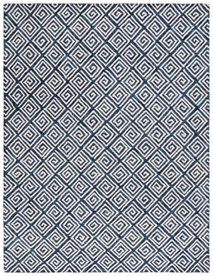 Safavieh Metro 455 Hand Tufted Contemporary Rug Navy / Ivory MET455N-9
