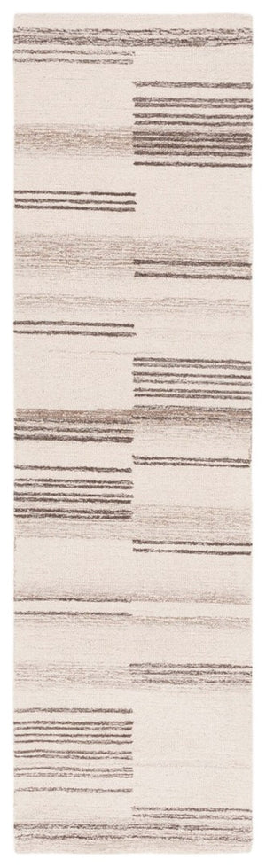 Safavieh Metro 625 Hand Tufted Contemporary Rug Ivory / Brown 8' x 10'