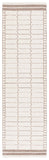 Safavieh Metro 626 Hand Tufted Contemporary Rug Ivory / Brown 8' x 10'