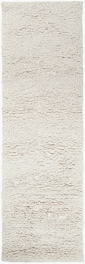 Surya Metropolitan Handmade High Pile Rug 2'6" X 8' - Durable Nz Wool, Modern Decor, One Year Warranty Cream Nz Wool Met8683-268