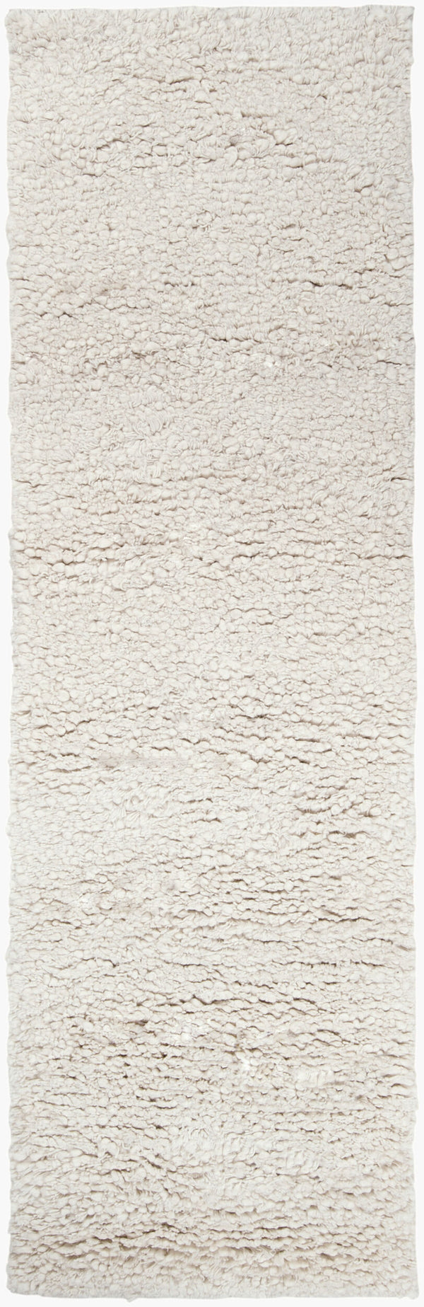 Surya Metropolitan Handmade High Pile Rug 2'6" X 8' - Durable Nz Wool, Modern Decor, One Year Warranty Cream Nz Wool Met8683-268