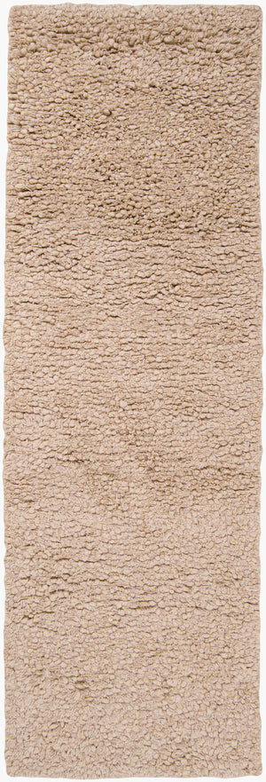 Surya Metropolitan Handmade High Pile Rug 2'6" X 8' - Durable Nz Wool, Modern Decor, One Year Warranty Beige Nz Wool Met8685-268