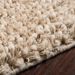 Surya Metropolitan Handmade High Pile Rug 2'6" X 8' - Durable Nz Wool, Modern Decor, One Year Warranty Beige Nz Wool Met8685-23