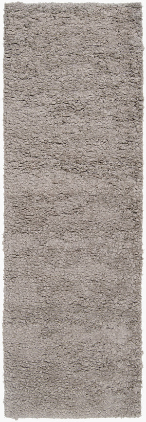 Surya Metropolitan Handmade High Pile Rug 2'6" X 8' - Durable Nz Wool, Modern Decor, One Year Warranty Medium Gray Nz Wool Met8686-268