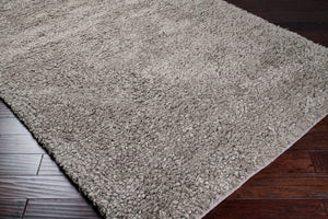 Surya Metropolitan Handmade High Pile Rug 2'6" X 8' - Durable Nz Wool, Modern Decor, One Year Warranty Medium Gray Nz Wool Met8686-268