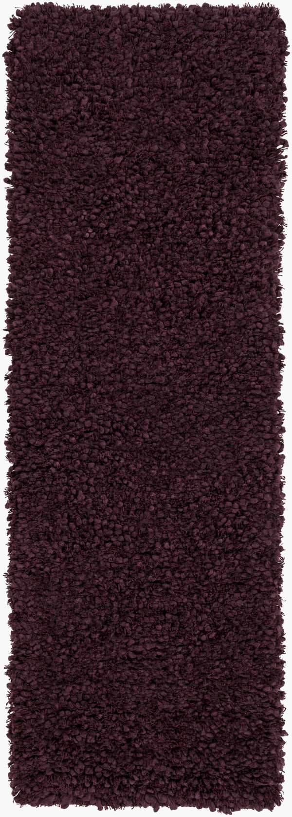 Surya Metropolitan Handmade High Pile Rug 2'6" X 8' - Durable Nz Wool, Modern Decor, One Year Warranty Plum Nz Wool Met8688-268