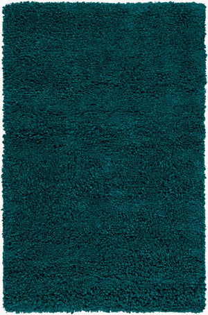 Surya Metropolitan Handmade High Pile Rug 2'6" X 8' - Durable Nz Wool, Modern Decor, One Year Warranty Deep Teal Nz Wool Met8689-23