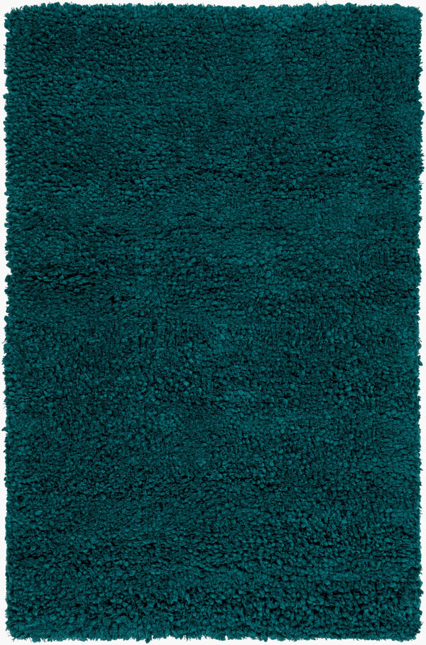 Surya Metropolitan Handmade High Pile Rug 2'6" X 8' - Durable Nz Wool, Modern Decor, One Year Warranty Deep Teal Nz Wool Met8689-23