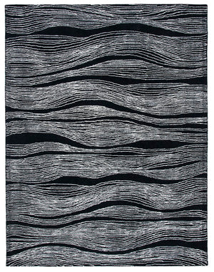 Safavieh Metro 995 Hand Tufted  Rug Black / Ivory MET995Z-9