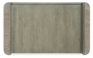 Hooker Furniture Affinity Greige Sand-Blasted Three-Drawer Nightstand With Tempered Glass Top, Touch-Dimmer & Storage 6050-90016-GRY