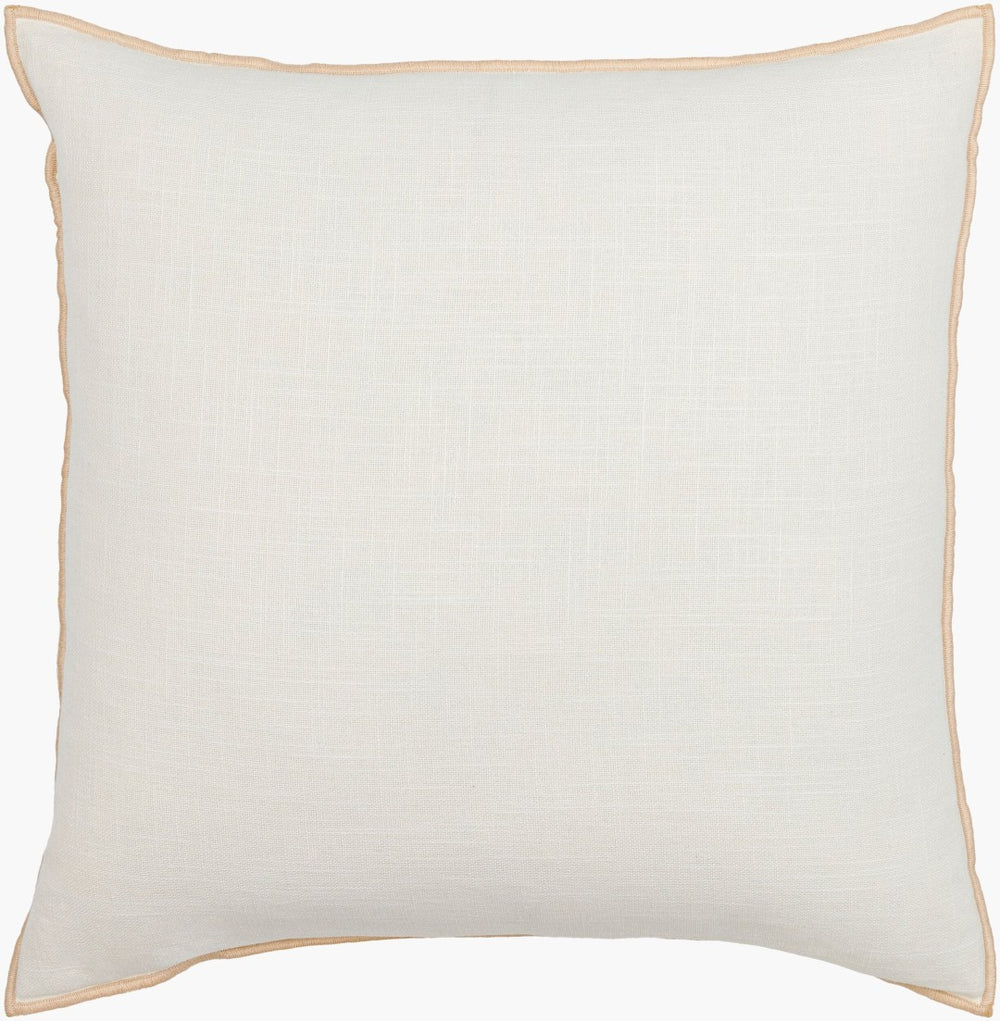 Livabliss Merrow Pure Cotton Woven Square Pillow Minimalist Artisan Accent for Sofa or Bed MEW001-2020D