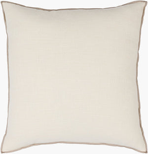 Livabliss Merrow Pure Cotton Woven Square Pillow Minimalist Accent for Sofa or Bed MEW003-1818P