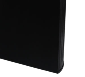 Porter Designs Porter Coburg Modern Solid Wood Dining Table With Unique Fluted Base, Sleek Black Oval Top Black Wood 07-108-01d-6889-kit