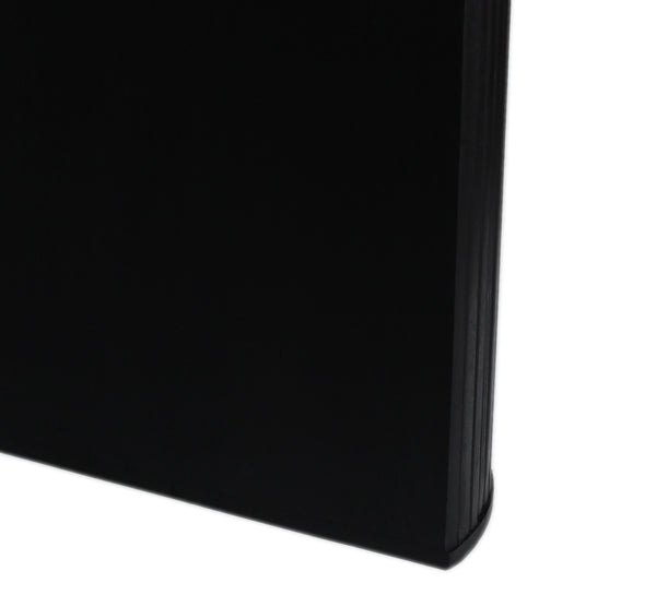 Porter Designs Porter Coburg Modern Solid Wood Dining Table With Unique Fluted Base, Sleek Black Oval Top Black Wood 07-108-01d-6889-kit