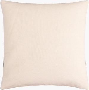Surya Mobley Modern 18" Accent Pillow - Chic Cotton & Linen Blend For Stylish Home Decor & Comfort Light Beige Cotton,Linen,Viscose,Cotton Mey001-1818