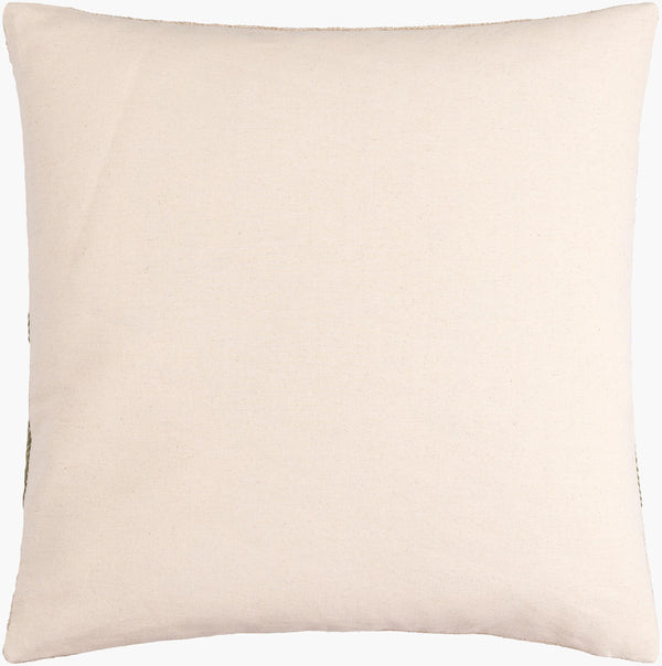 Surya Mobley Modern 18" Accent Pillow - Chic Cotton & Linen Blend For Stylish Home Decor & Comfort Light Beige Cotton,Linen,Viscose,Cotton Mey001-1818