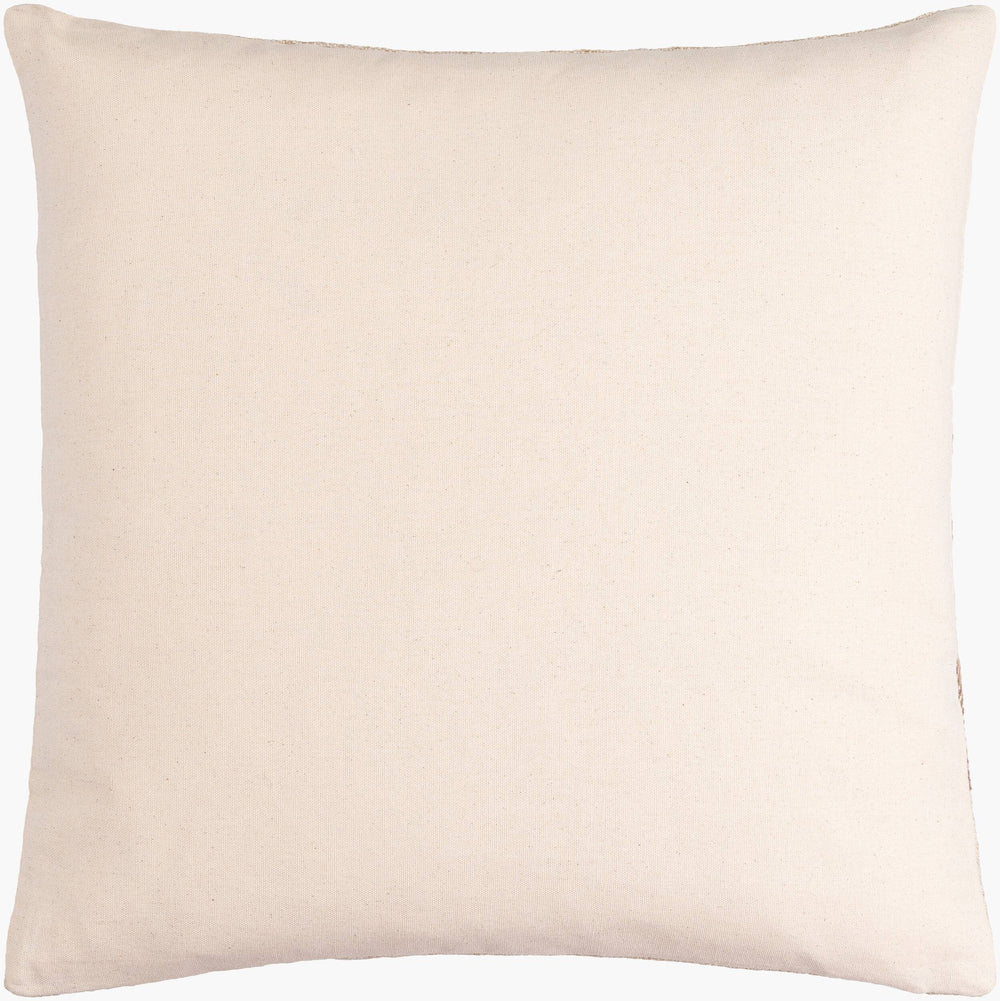 Surya Mobley Modern 18" Accent Pillow - Chic Cotton & Linen Blend For Stylish Home Decor & Comfort Light Beige Cotton,Linen,Viscose,Cotton Mey002-1818p