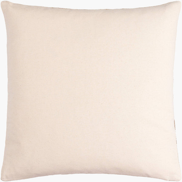 Surya Mobley Modern 18" Accent Pillow - Chic Cotton & Linen Blend For Stylish Home Decor & Comfort Light Beige Cotton,Linen,Viscose,Cotton Mey002-1818p