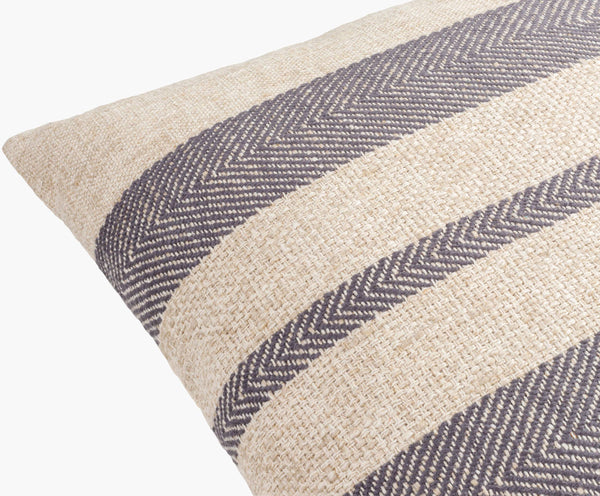 Surya Mobley Modern 18" Accent Pillow - Chic Cotton & Linen Blend For Stylish Home Decor & Comfort Light Beige Cotton,Linen,Viscose,Cotton Mey003-2020p