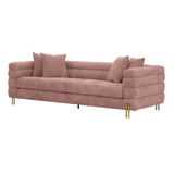 VIG Furniture Divani Casa Branson - Pink Velvet Sofa VGMFMF-1251-3S-S