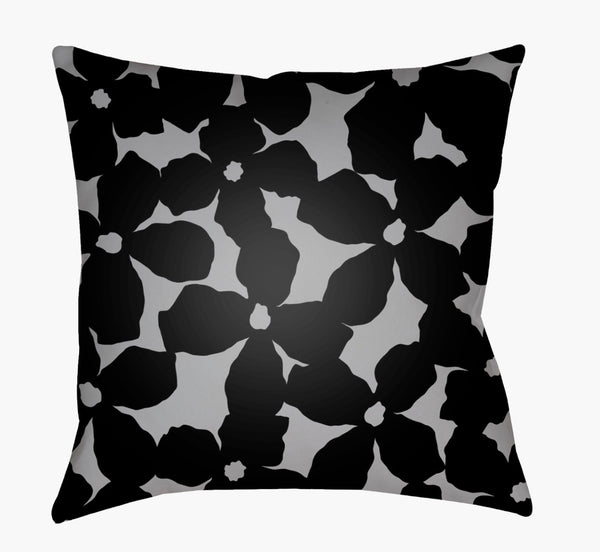 Livabliss Moody Botanical Woven Polyester Throw Pillow Rich Floral Pattern Square Accent MF001-2222