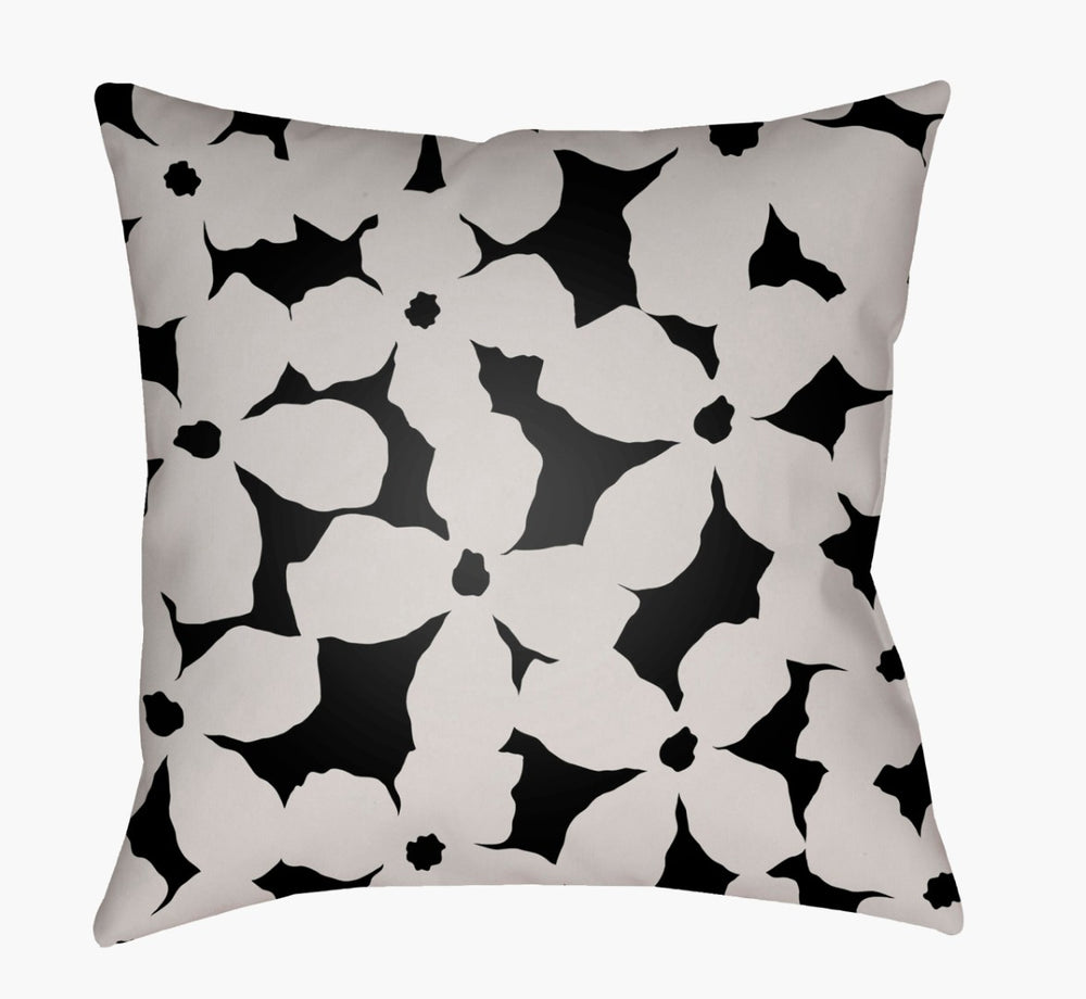 Livabliss Moody Botanical Print Square Accent Pillow Woven Polyester Floral for Sofas and Chairs MF003-1818