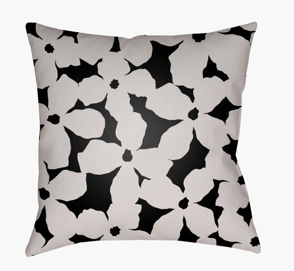 Livabliss Moody Botanical Print Square Accent Pillow Woven Polyester Floral for Sofas and Chairs MF003-1818
