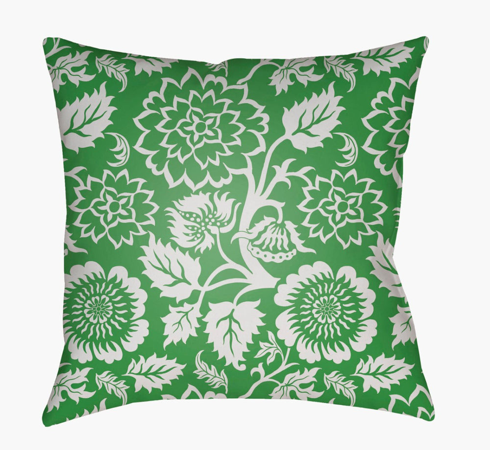 Livabliss Moody Floral Woven Accent Pillow Botanical Motif Square Sofa Throw Usa Made MF022-1818