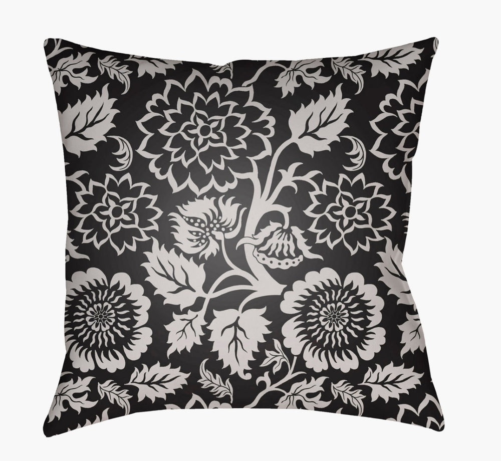 Livabliss Moody Floral Woven Botanical Accent Pillow for Transitional Bohemian Living Spaces MF028-1818