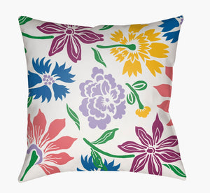 Livabliss Moody Botanical Woven Polyester Accent Pillow Plush Floral Square Sofa Bedroom MF041-2020