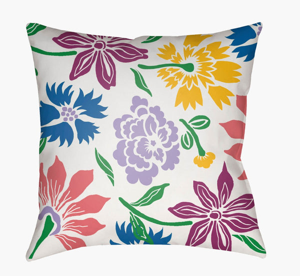 Livabliss Moody Botanical Woven Polyester Accent Pillow Plush Floral Square Sofa Bedroom MF041-2020