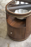 Melange Contours Side Table Dark Wood 628-80549-89 Hooker Furniture