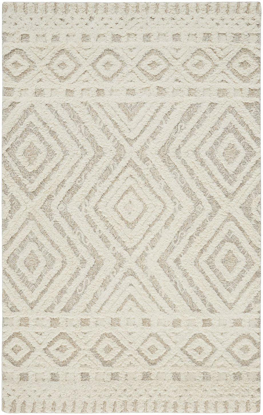 Feizy Rugs Anica Hand-tufted Wool Area Rug - Bohemian Style, Neutral Colors For Living Rooms And Nurseries Ivory,Tan Wool Anc8010fbge000c00