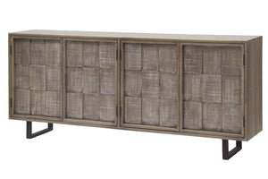 Parker House Crossings - Casablanca 78 In. TV Console Driftwood Solid Mango CSB#78