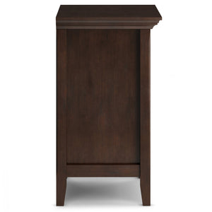 English Elm Amherst Bedside Table - Handcrafted Solid Wood In Rich Russet Brown With Spacious Storage Drawers B136P158370