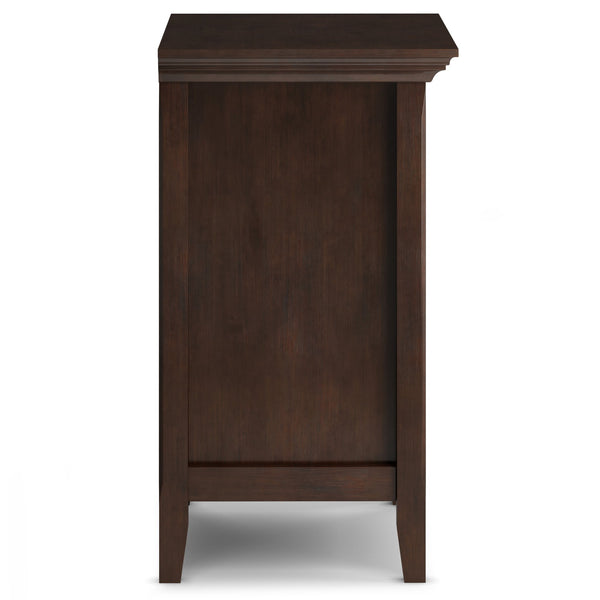 English Elm Amherst Bedside Table - Handcrafted Solid Wood In Rich Russet Brown With Spacious Storage Drawers B136P158370