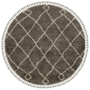 Safavieh Moroccan Fringe Shag 241 Power Loomed Shag & Flokati Rug Grey / Cream MFG241A-3