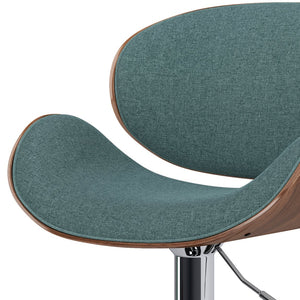 English Elm Marana Bentwood Adjustable Swivel Bar Stool - Stylish Light Turquoise For Modern Kitchens & Bars B136P158931
