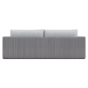 Bernhardt Bernhardt Capri Outdoor Sofa With Gray Mist Woven Rope, Water‑Resistant Cushions & Plush Faux‑Down Topper OP1017W